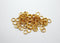 50 pieces, 6mm 24k shiny gold jump rings, open jump rings, gold connector, bulk gold jump rings,